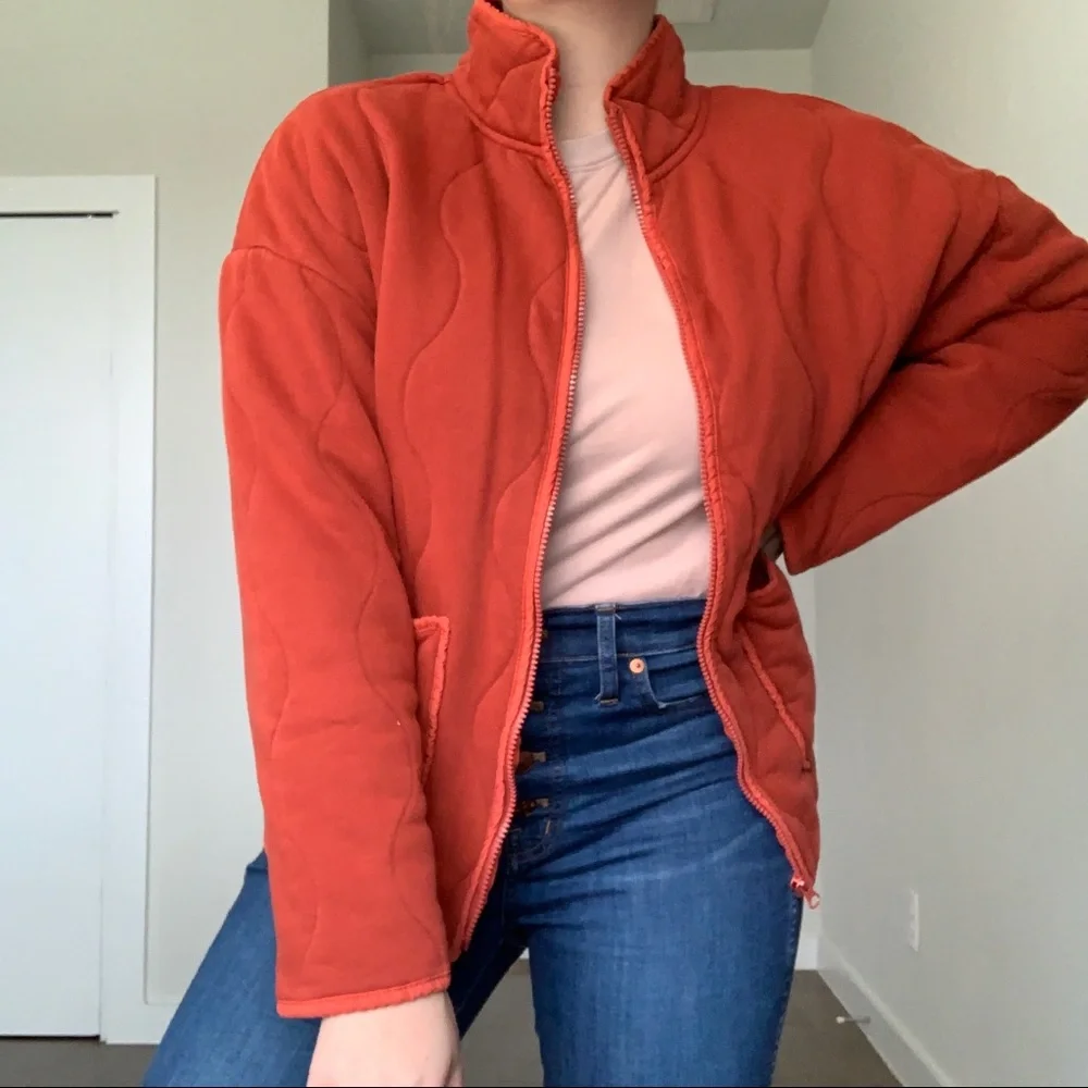 Fabletics Tedi Quilted Jacket Mandarine - Picture 5 of 12